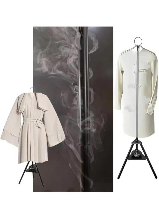 JAJEEK Clothes Incense Burner Stand - 175cm long bakhoor burner stand hanger with cloth hooks and holes for steaming clothes for Indoor Ourdoor(Black) - Image 3