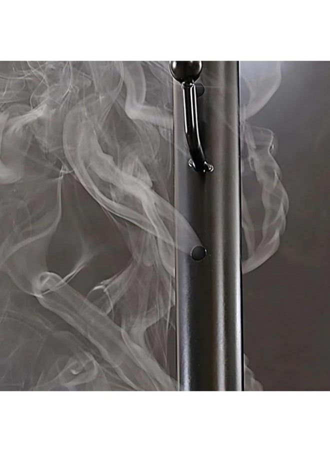 JAJEEK Clothes Incense Burner Stand - 175cm long bakhoor burner stand hanger with cloth hooks and holes for steaming clothes for Indoor Ourdoor(Black) - Image 5