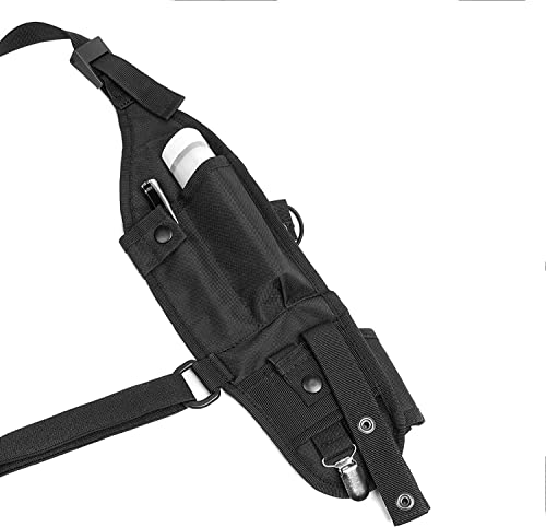 LUITON Radio Shoulder Holster Left Side Chest Harness Holder for Two Way Radios Walkie Talkie Rescue - Image 5