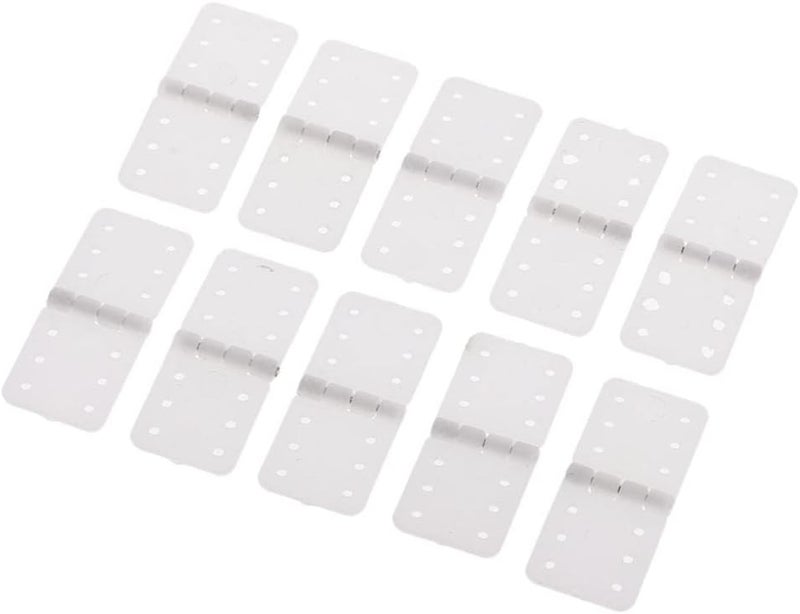 كلاراكو 10 قطع من مفصلات بلاستيكية بيضاء قابلة للطي مثبتة بدبابيس لنماذج التحكم عن بعد - 12 × 24 مم - Image 4