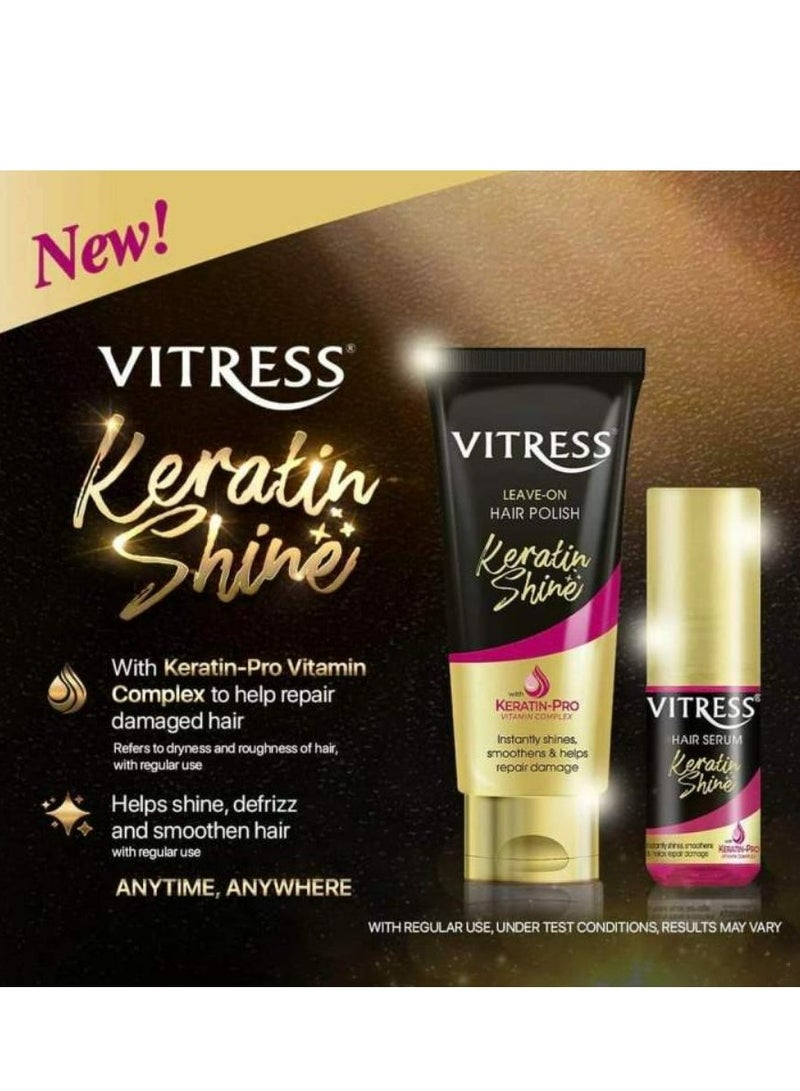 VITRESS keratin Shine Leave On Hair Polish And Hair Serum - Image 2
