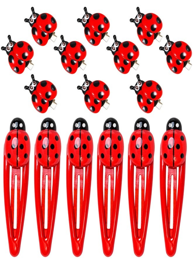 CZFSWT 16PCS Ladybug Hair Clips Set, Bug Hair Clips, Lady Bug Accessories Suitable for Daily Hairstyles, School, Parties and Gifts - Image 1