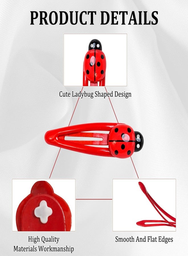 CZFSWT 16PCS Ladybug Hair Clips Set, Bug Hair Clips, Lady Bug Accessories Suitable for Daily Hairstyles, School, Parties and Gifts - Image 3