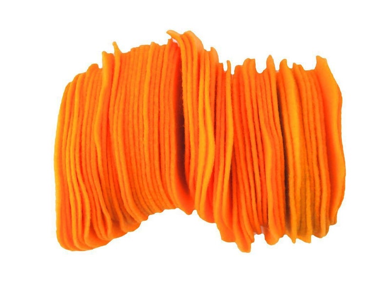 Playfully Ever After Orange Craft Felt Circles (2 Inch - 44pc) - Image 2