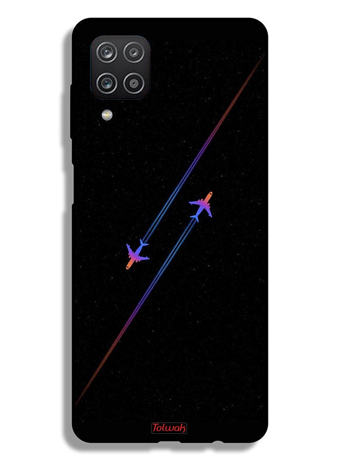 Tolwak Samsung Galaxy M12 Protective Case Cover Airplanes Art - Image 1