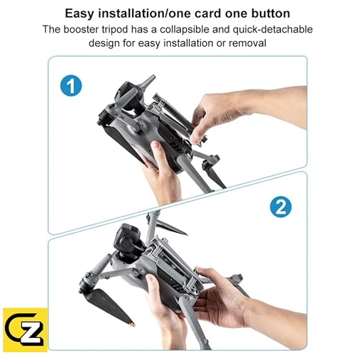 GetZget® Height Extender Compatible with DJI Air 3/Air 3S Foldable Landing Gear Leg Accessories - Image 3