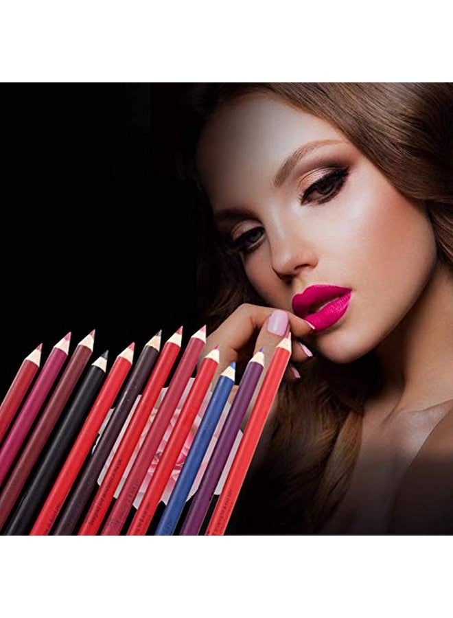 FIRSTZON Super Matte Lip Liner Combo Pack Of 12|Lip Liner| Pencil Lip Liner | (Multicolor) - Image 4
