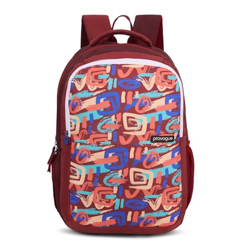 Provogue Vortex EasyGo Laptop Backpack 33L - School Bag for Girls & Boys with 3 large compartments | With Organiser, Bottle Holder & Laptop Compartment, Crimson Red - Image 1