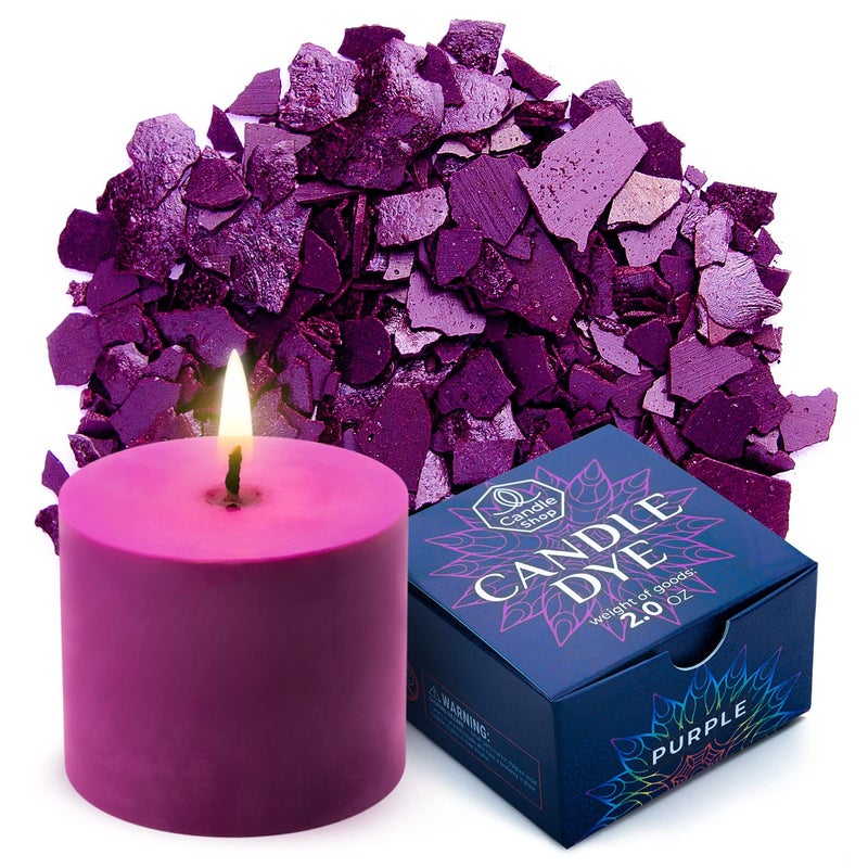 Candle Shop - Purple Color 2 oz- Dye Chips for Making Candles - Candle Wax Dye - A Great Choice of Colors - Image 1