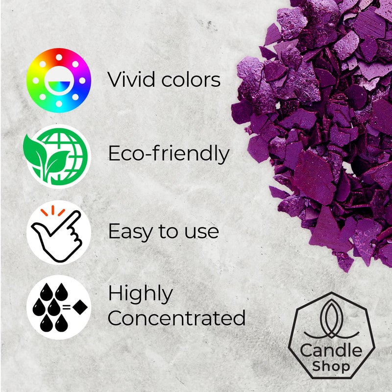 Candle Shop - Purple Color 2 oz- Dye Chips for Making Candles - Candle Wax Dye - A Great Choice of Colors - Image 3