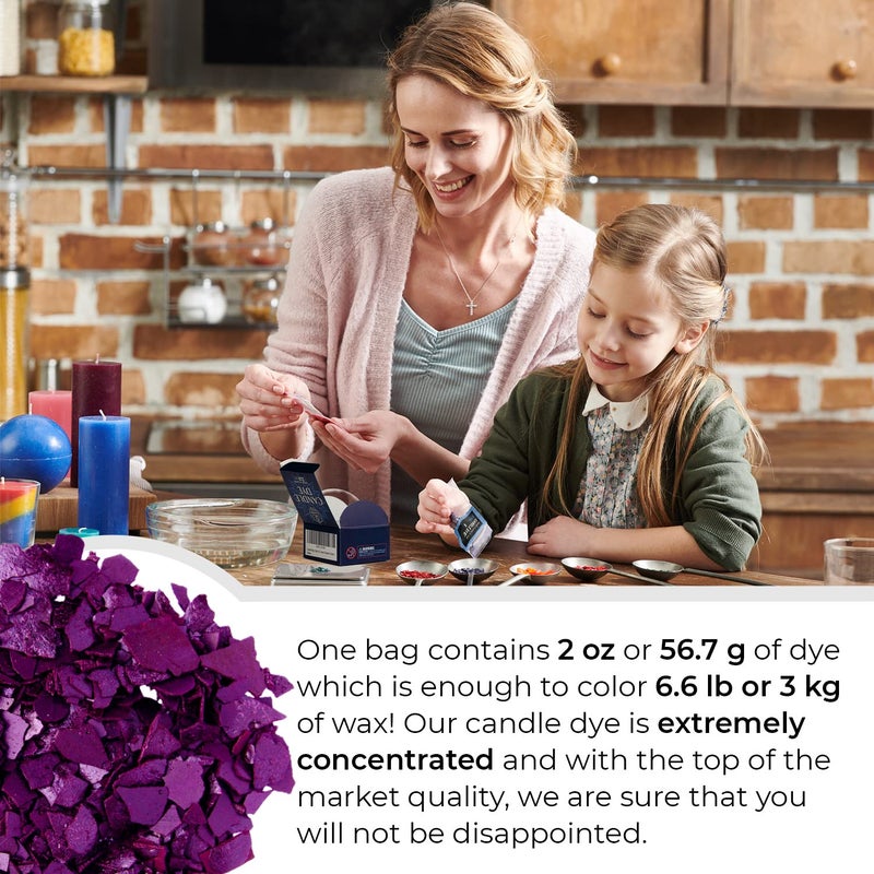 Candle Shop - Purple Color 2 oz- Dye Chips for Making Candles - Candle Wax Dye - A Great Choice of Colors - Image 4