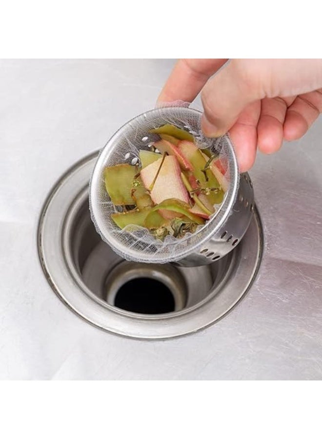 Generic Kitchen Sink Strainer Disposable Mesh - 100PCS Sink Strainer Bags - Sink Net Strainer Filter Bags for Sink Drain For Collecting Kitchen Food Waste Leftover Garbage. - Image 5