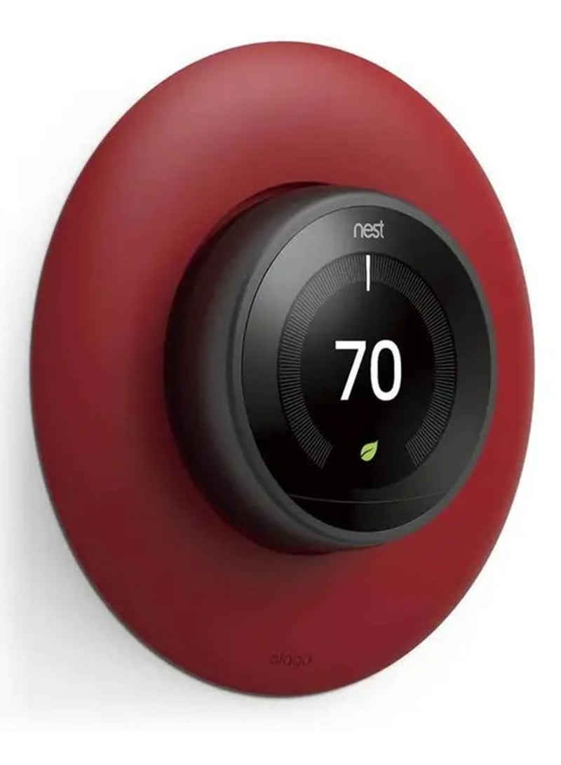 Elago Wall Plate Cover Suitable for Google Nest Thermostat Wall Plate Compatible with Nest Learning Thermostat 1st/2nd/3rd - Red - Image 1