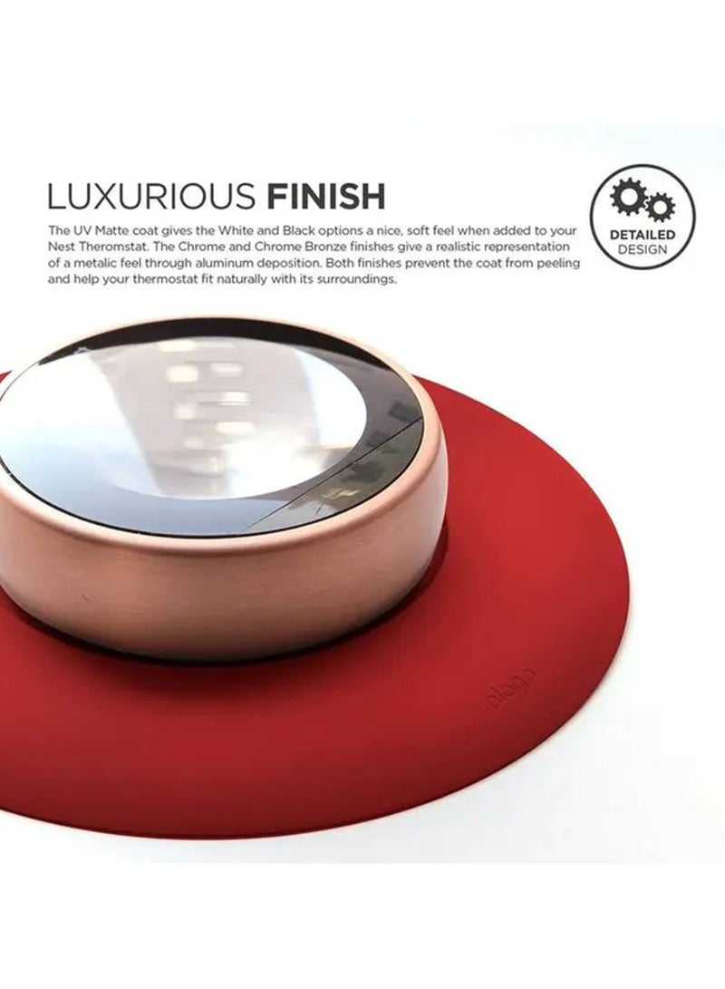 Elago Wall Plate Cover Suitable for Google Nest Thermostat Wall Plate Compatible with Nest Learning Thermostat 1st/2nd/3rd - Red - Image 2