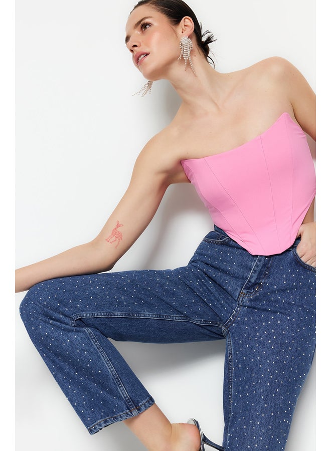 trendyol Woman Bustier Pink  - Image 3