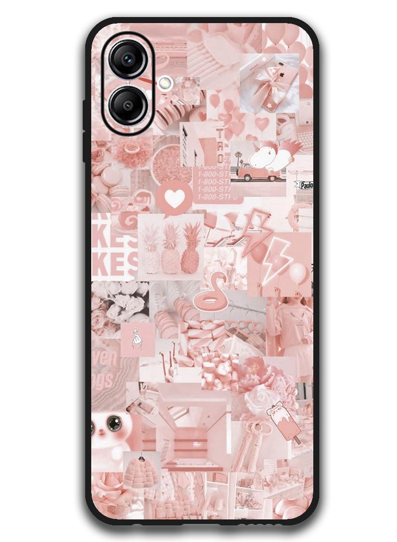 Theodor Protective Case Anti Scratch Shock Proof Bumper Cover For Samsung Galaxy A06 Pink Asthetic - Image 1