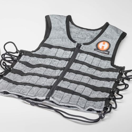 Hyperwear Hyper Vest PRO Unisex 10-Pound Adjustable Weighted Vest for Fitness Workouts, X-Large, Grey - Image 3