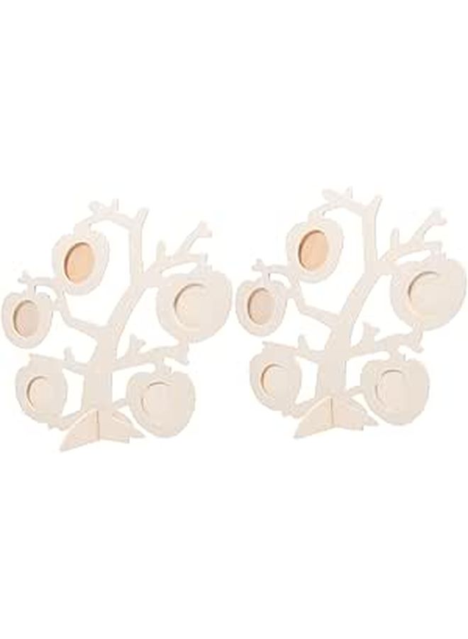 Wooden Photo Frames 2 Sets For Wall Display Home Decoration Picture Frames - Image 1