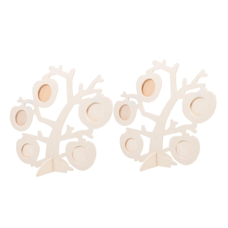 Wooden Photo Frames 2 Sets For Wall Display Home Decoration Picture Frames - Image 2
