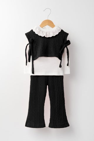 My Little One's Cicileri Knitwear Pocket Girl's 3-piece suit - Black - pzsku/Z2195952BE0DDF66F8B92Z/45/_/1734552527/f5be11c0-f313-4c3f-adcb-18aa41a50a21