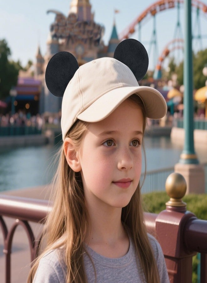 YUEWEESER Magnetic Mouse Ears for Hats for Families in Christmas Theme Parks Halloween, Removable Magnet Mini Ear Clips Attach to Any Hat for Baseball Caps, Trucker Hats, Hoodies Black - Image 4