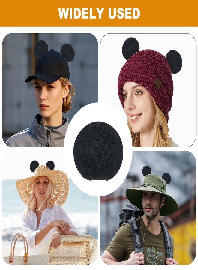 YUEWEESER Magnetic Mouse Ears for Hats for Families in Christmas Theme Parks Halloween, Removable Magnet Mini Ear Clips Attach to Any Hat for Baseball Caps, Trucker Hats, Hoodies Black - Image 5