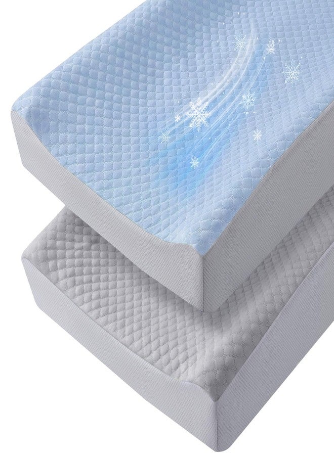 SheSeek Changing Pad Cover 3D Cooling Minky Dot Changing Table Cover, Breathable Diaper Changing Pad Sheets for Girl Boy 2 Pack - Image 1