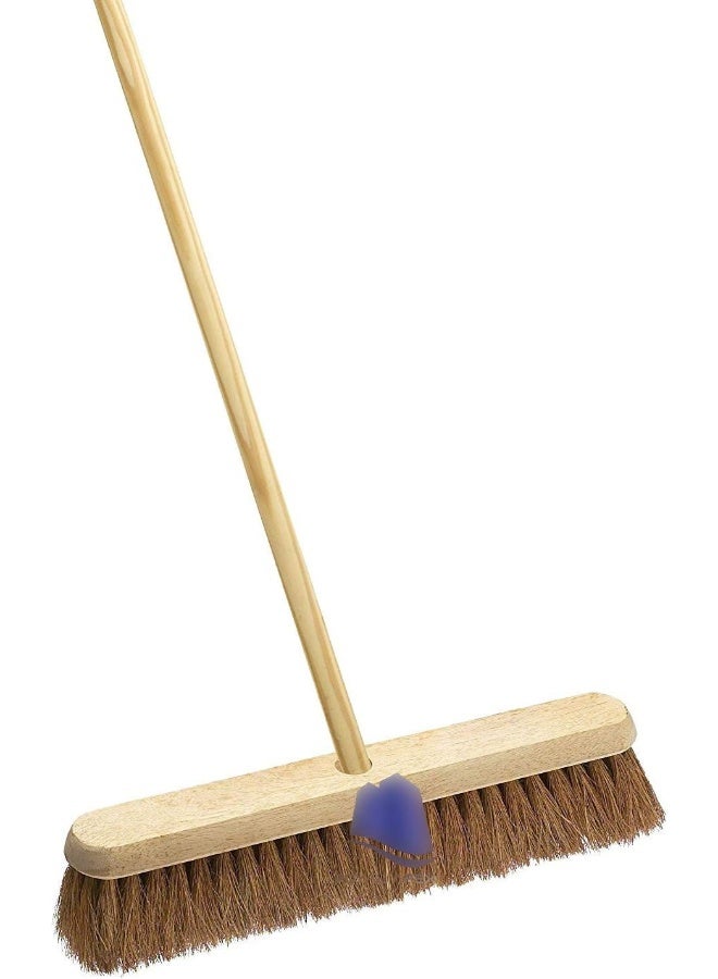 Royal Apex Sweeping Brush Broom Head Chose Soft Stiff Bristles Indoor Or Outdoor Yard Brush With Stick 18 Inch - Image 1