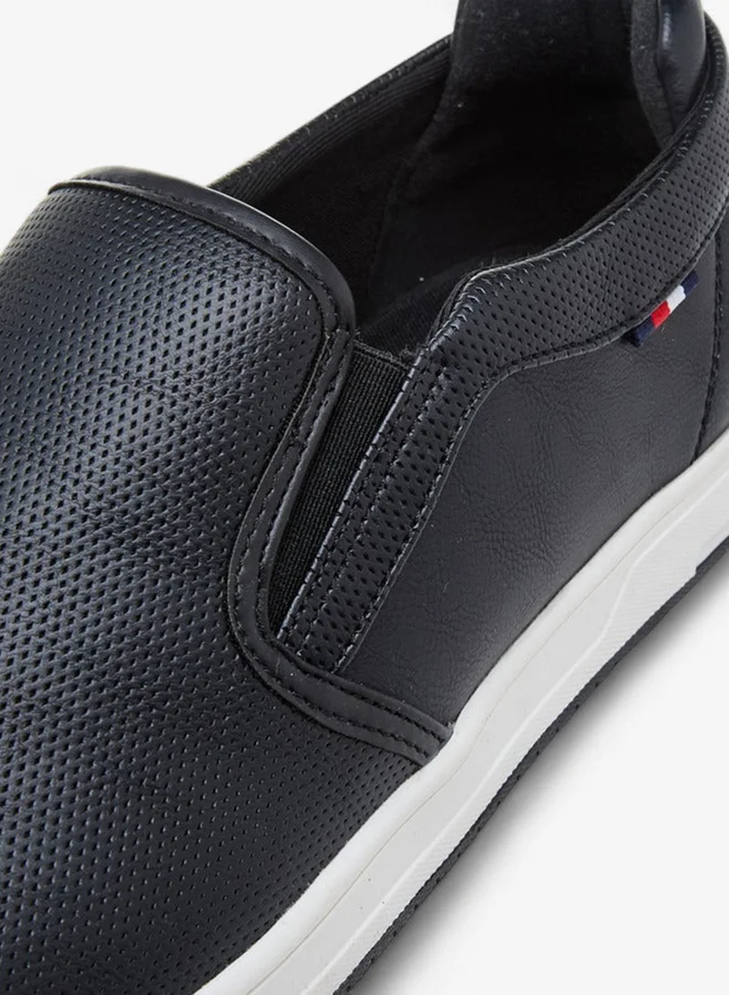 Lee Cooper BLACK Men's Textured Slip-On Loafers - CM-1024 for Men | Best Price UAE