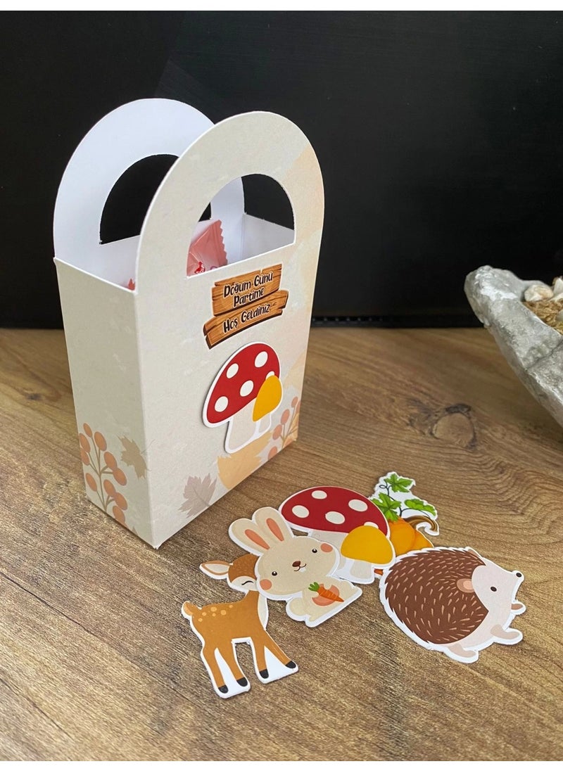Neşeli Günlerim My Happy Days Forest Animals Themed Mini Bag 8 Pack  - Image 1