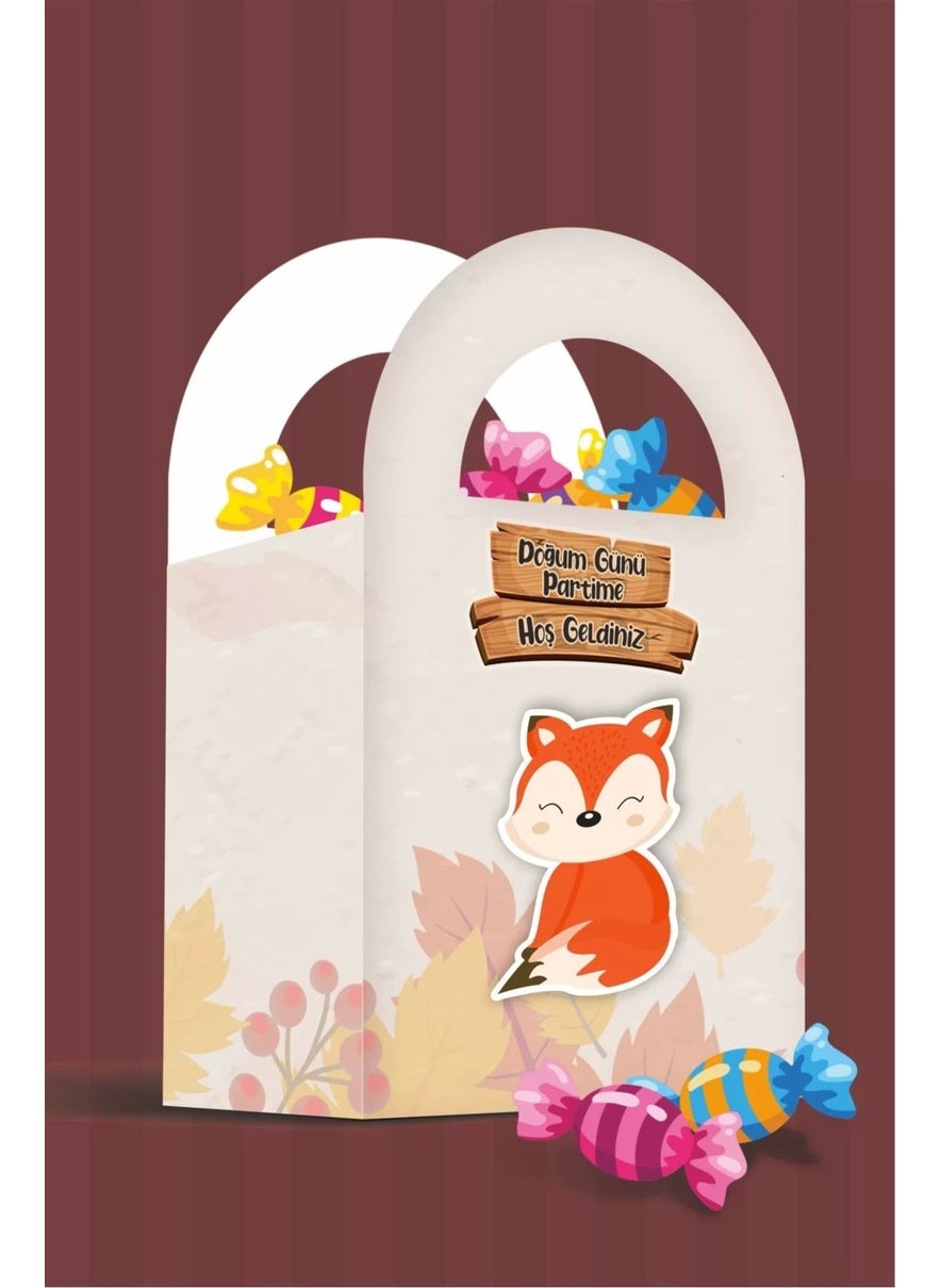Neşeli Günlerim My Happy Days Forest Animals Themed Mini Bag 8 Pack  - Image 3