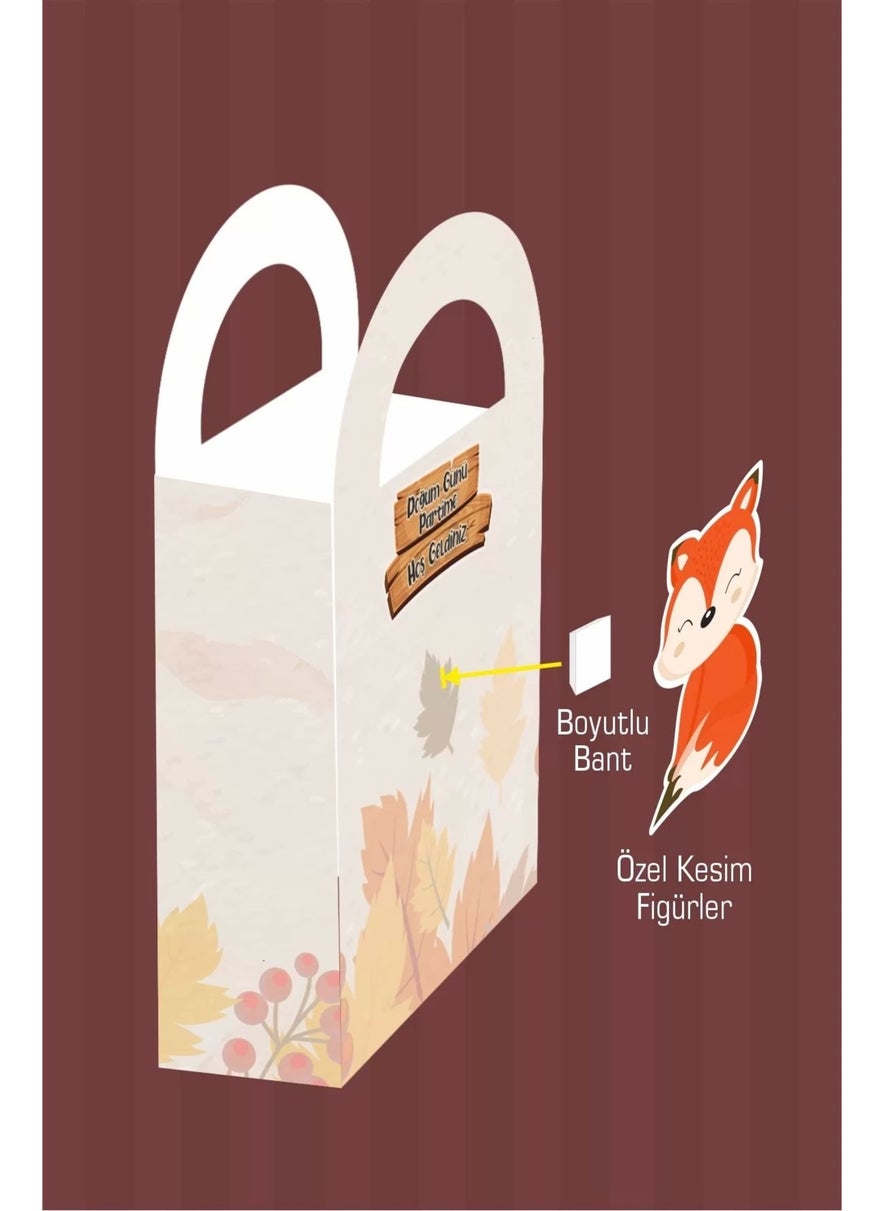 Neşeli Günlerim My Happy Days Forest Animals Themed Mini Bag 8 Pack  - Image 4