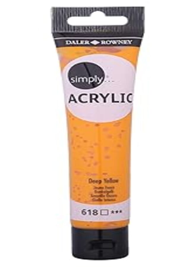 SIMPLY ACRYLIC 75ML DEEP YELLOW