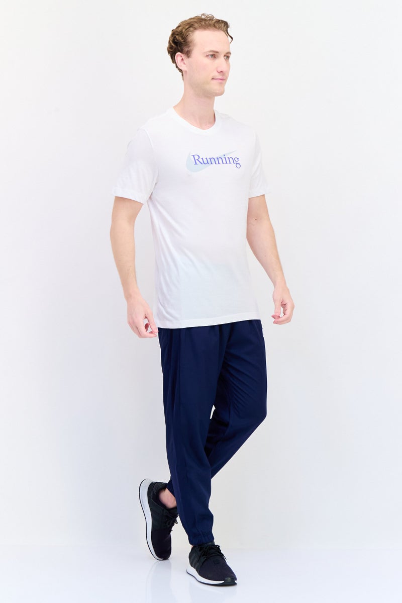 Nike Men Sportswear Fit Short Sleeves Running T-Shirt, White - Image 4