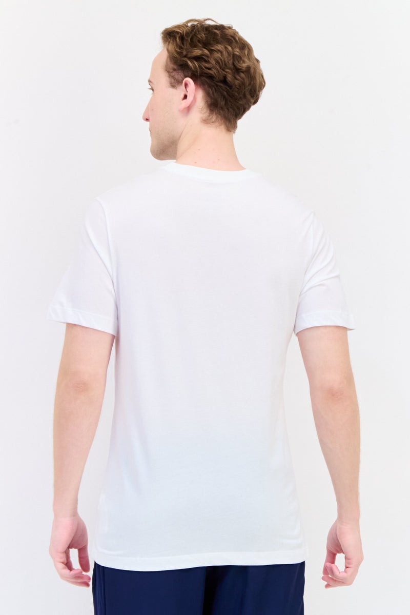 Nike Men Sportswear Fit Short Sleeves Running T-Shirt, White - Image 3