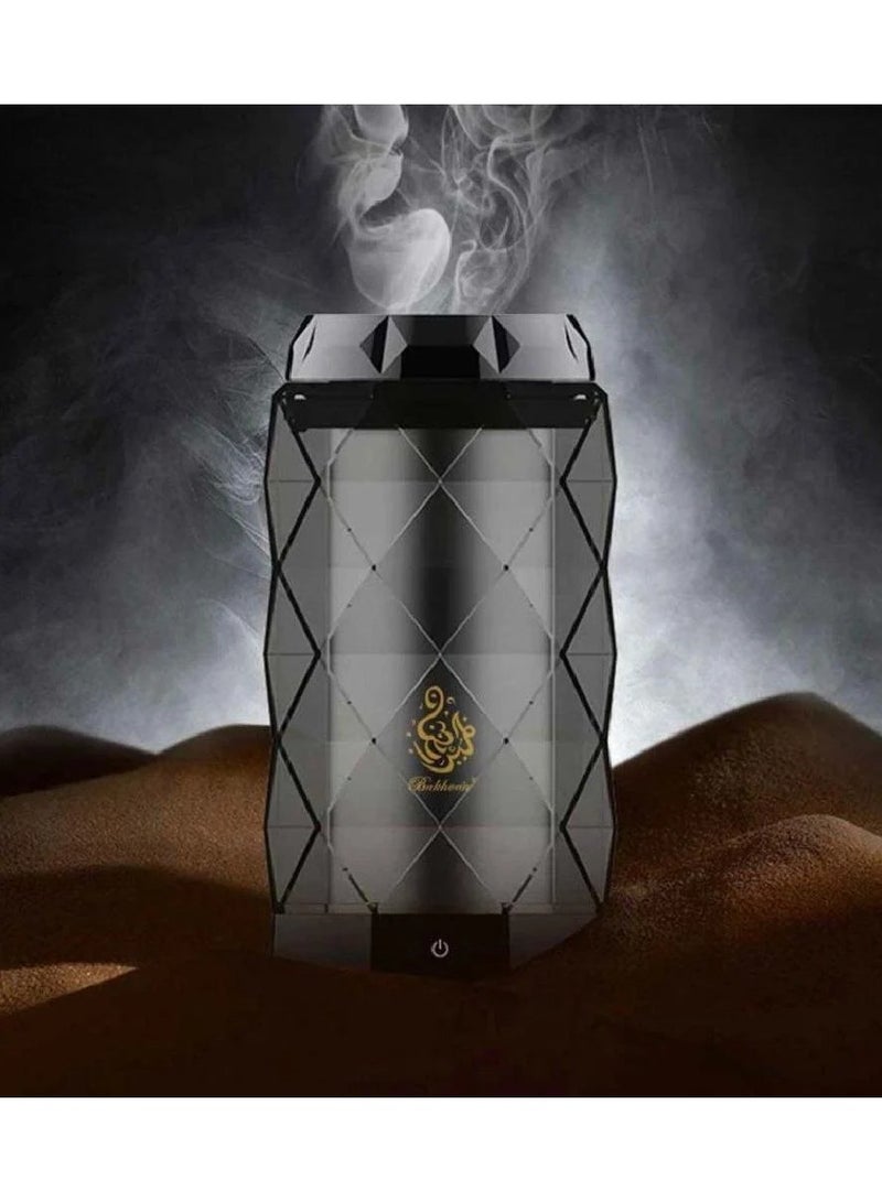 أس بي مبخرة الكترونيه فل دايموند مع مروحة رادياتير، معدن ممتاز، بطارية 2000 مللي أمبير، شحن من النوع C - المبخرة المحمولة للمنزل والسيارة والغرفة - Image 2