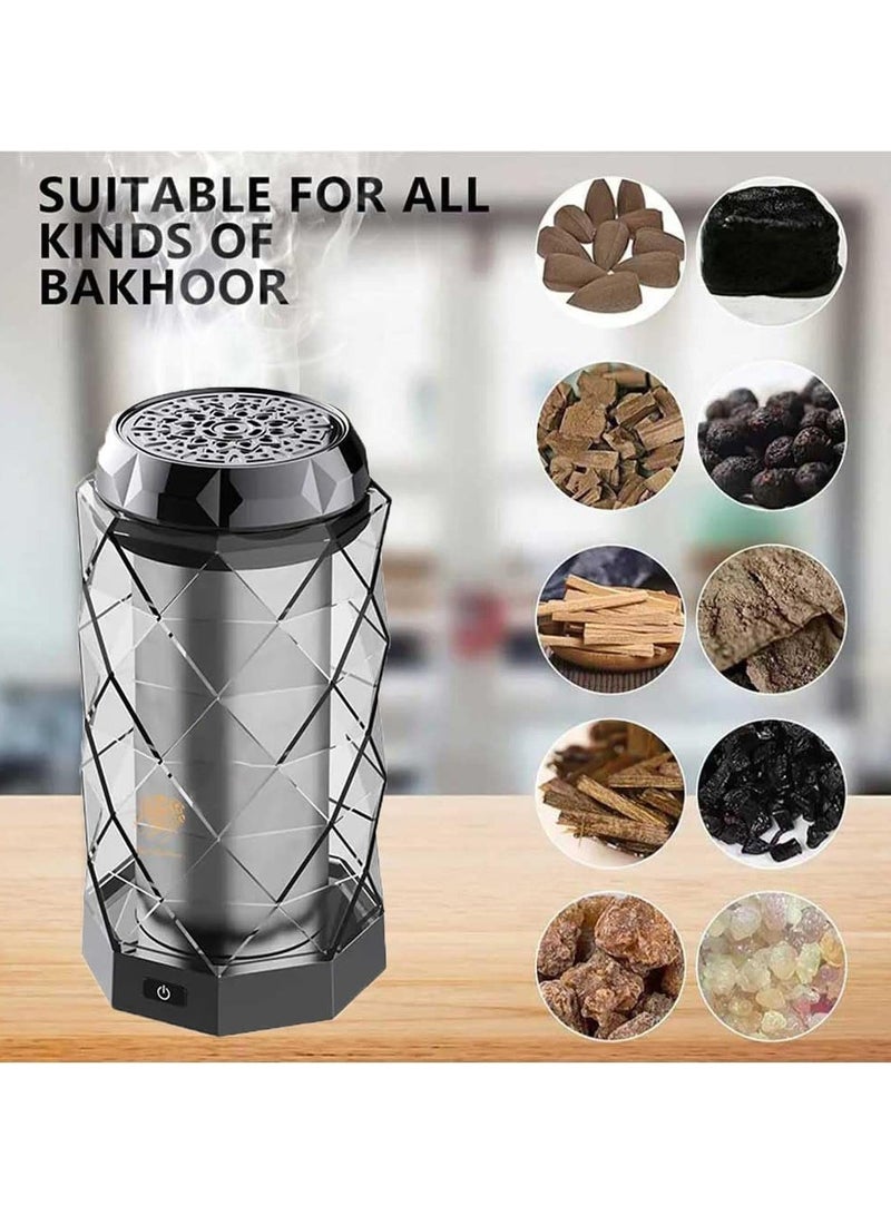 أس بي مبخرة الكترونيه فل دايموند مع مروحة رادياتير، معدن ممتاز، بطارية 2000 مللي أمبير، شحن من النوع C - المبخرة المحمولة للمنزل والسيارة والغرفة - Image 4