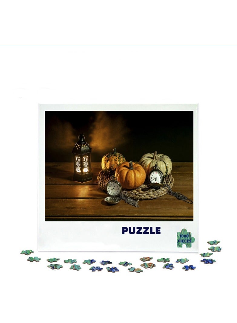 Anna 1000-Piece Colorful Pumpkin Family Entertainment Desktop Puzzle - Image 2