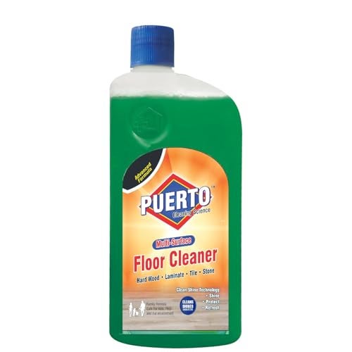 Puerto Disinfectant Surface & Floor Cleaner, (Jasmine) - 1 Ltr (Pack of 3) | Cleans 99.9% Germs | Suitable for Bathroom & Floor surfaces like ceramic, marble, granite, mosaic etc. - Image 1