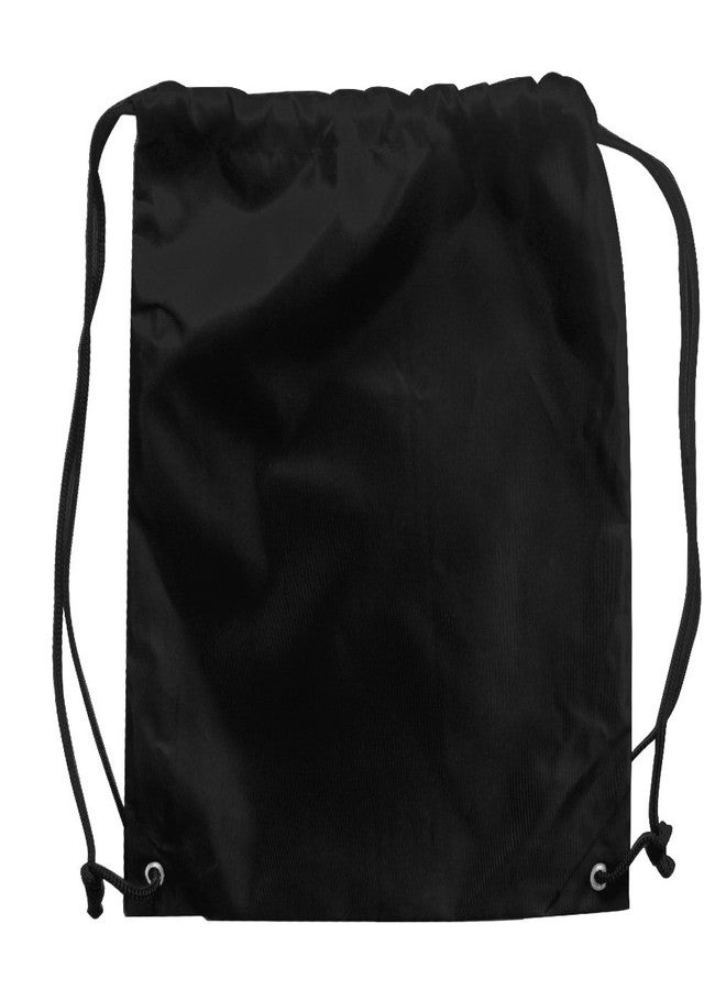 AVESON Pack of 4 Portable Travel Dust-proof Waterproof Nylon Travel Shoe Organizer Tote Bags w/Drawstring, 15"x13", Black - Image 2
