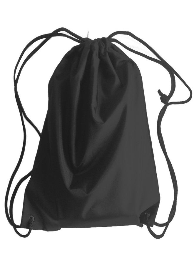 AVESON Pack of 4 Portable Travel Dust-proof Waterproof Nylon Travel Shoe Organizer Tote Bags w/Drawstring, 15"x13", Black - Image 3