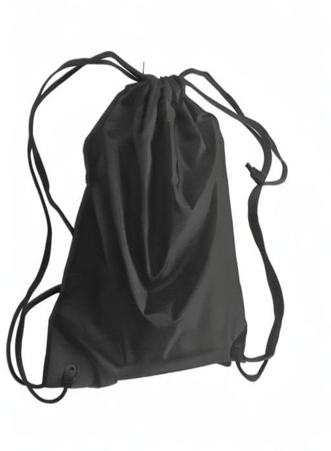 AVESON Pack of 4 Portable Travel Dust-proof Waterproof Nylon Travel Shoe Organizer Tote Bags w/Drawstring, 15"x13", Black - Image 4