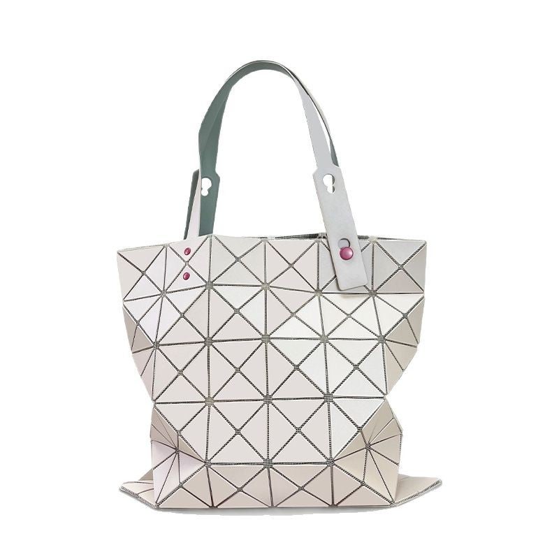Japanese Style Quilted Handbag, Limited Edition In March, Studded Matte Large-Capacity Versatile Shoulder Tote Bag - Image 5