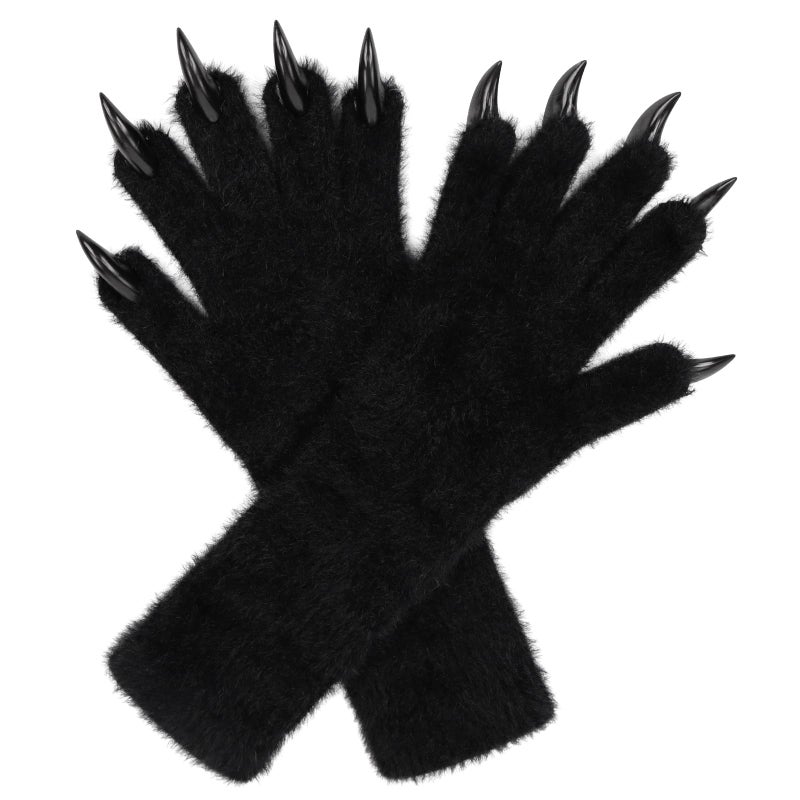 HAOAN Full Finger Paws Gloves Long Warm Mittens for Cosplay Themed Events Parties Costume Accessories - Image 2