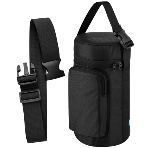 Xxerciz Water Bottle Carrier Bag for Under Armour 64oz Water Bottle Jug Water Bottle Holder with Detachable Strap and Handle Bottle Sleeve with Phone Pocket for Gym Walking - Image 1