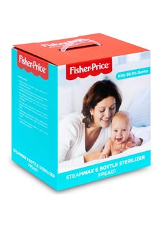 Fisher-Price 6 Bottle Sterilizer For Baby Milk Bottles And Accessories (Sterilizer), 1 Unit, Blue  - Image 5