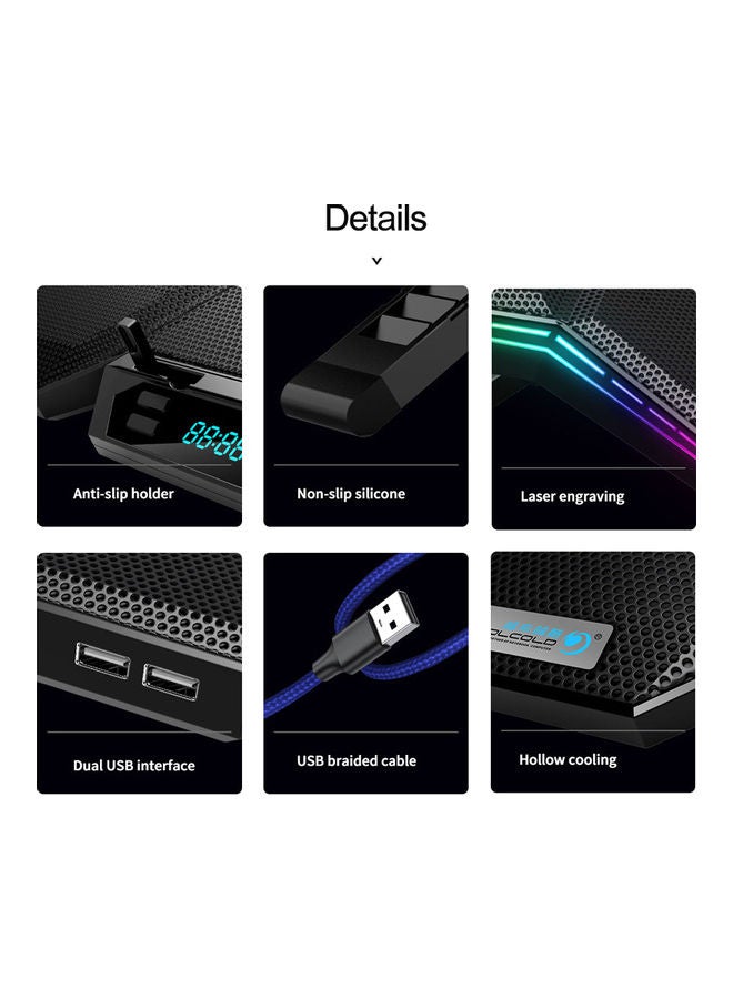 Loquat Laptop Cooler Black - Image 4