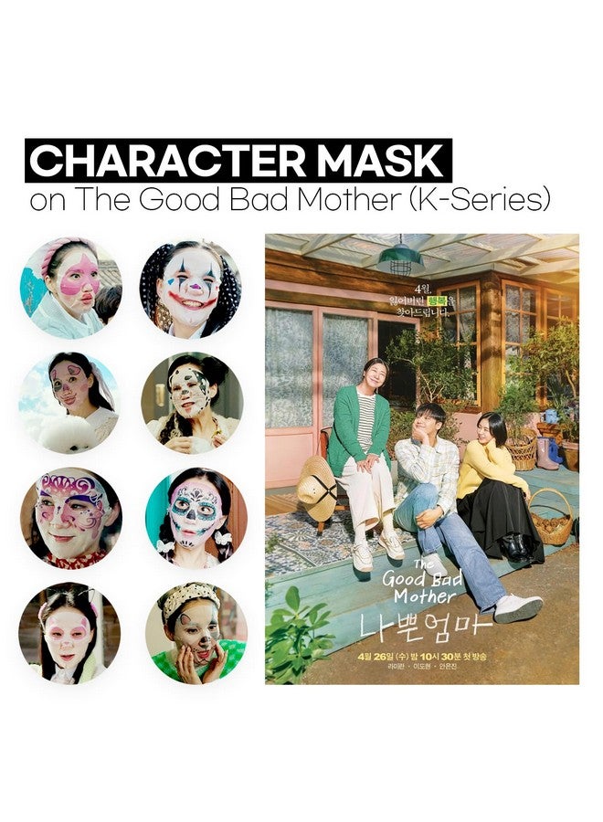 Epielle Animal Character Sheet Masks | Korean Beauty Masks for All Skin Types | Pack of 6 | Kids Face Mask, Birthday Party Gift, Girls' Night, Spa Day, Spa Night | Korean Skincare - Image 4