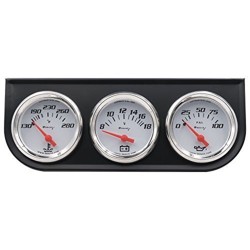 Equus مجموعة عدادات ثلاثية Equus 5200 2" ، بيضاء - Image 1