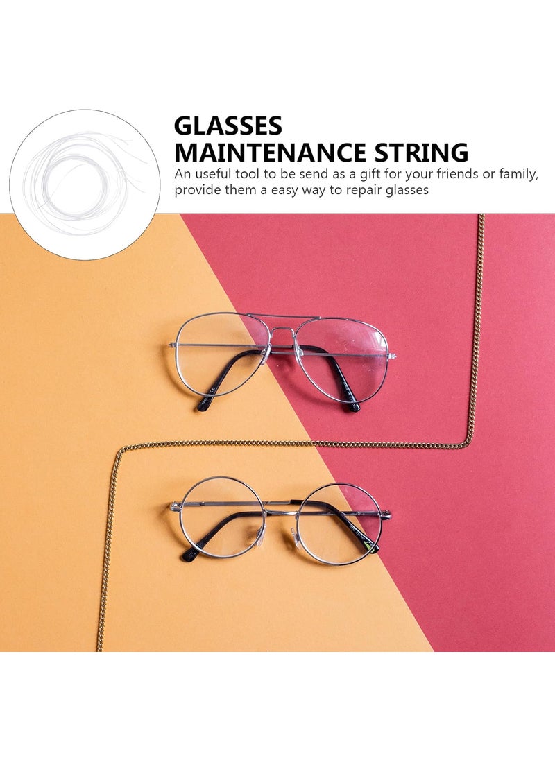 balacoo Balacoo Glasses Repair String Eyeglass Repair String 3 Pack Glasses Maintenance Tools Transparent Half Frame Glasses Thread String Cord Holder Eyeglasses Replacement Parts  - Image 5
